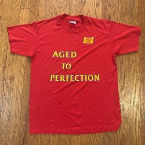 AGED TO PERFECTION VINTAGE SHIRT! Slim LARGE